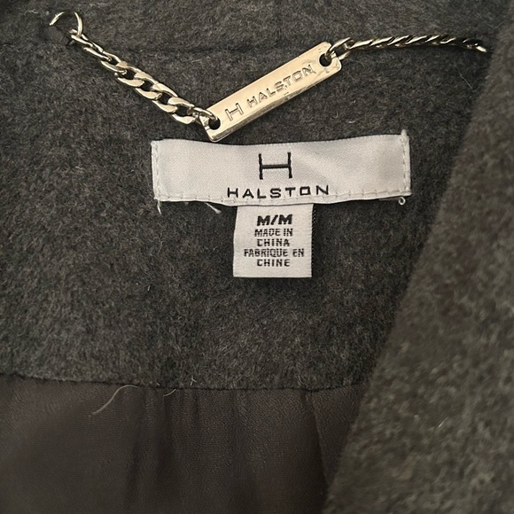 Flowy Dark Grey Halston Jacket - Picture 2 of 5